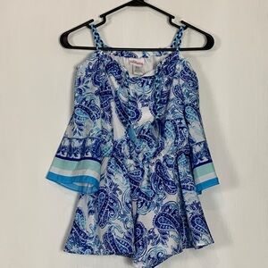 Paisley Bloome Girls Romper One-piece Jumpsuit Size 8